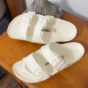 Birkenstock Cream Double Strap Sandals